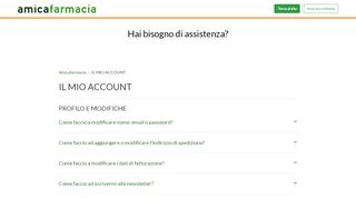 
                            4. IL MIO ACCOUNT – Amicafarmacia