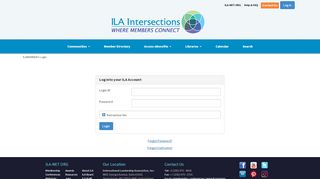 
                            7. ILAMEMBERS Login - International Leadership Association