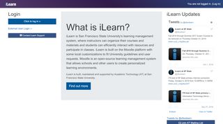 
                            10. iLearn: Log in to the site