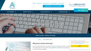 
                            3. iLearn Student Log-in | Arden University