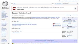 
                            7. Illawarra Christian School - Wikipedia