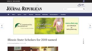 
                            7. Illinois State Scholars for 2019 named | News | journal-republican.com