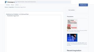 
                            5. Illustration login form - Prototyping