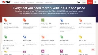 
                            10. iLovePDF | Online PDF tools for PDF lovers