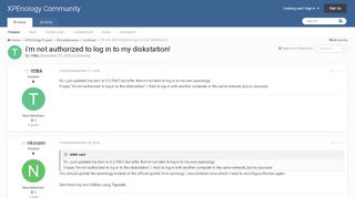 
                            7. i'm not authorized to log in to my diskstation! - Archives ...