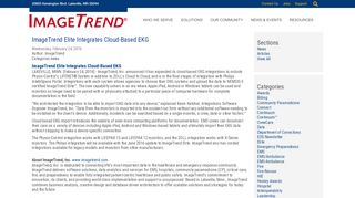 
                            7. ImageTrend Elite Integrates Cloud-Based EKG - ImageTrend, Inc.