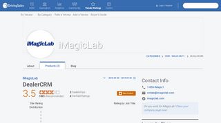 
                            3. iMagicLab DealerCRM Ratings & Reviews | DrivingSales ...