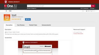 
                            3. Imail (Email) | All IU Campuses | One.IU