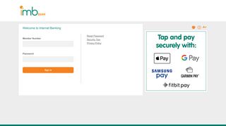 
                            9. IMB Internet Banking - Welcome to Internet Banking