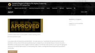 
                            3. IMDP – Eastern Region of Alpha Phi Alpha Fraternity