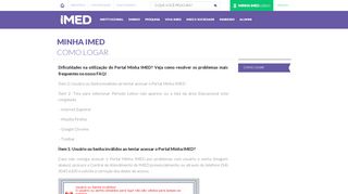 
                            1. IMED - Minha Imed - Como logar - imed.edu.br