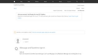 
                            6. iMessage and Facetime sign in - Apple Community