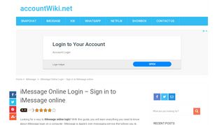 
                            6. iMessage Online Login - Sign in to iMessage online ...