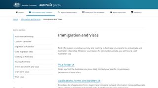 
                            8. Immigration and Visas - Australia.gov.au