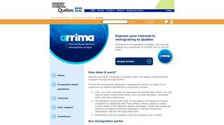 
                            3. Immigration, Diversité et Inclusion Québec - ARRIMA: A new portal for ...