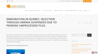 
                            5. Immigration in Quebec: Selection through Arrima suspended due to ...