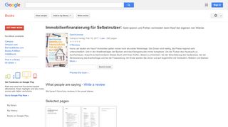 
                            9. Immobilienfinanzierung für Selbstnutzer: Geld sparen und Fehler ... - Google Books Result