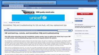 
                            6. Immobilizer FAQ and troubleshooting for VW and Audi, with ...