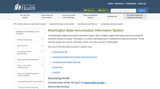 
                            3. Immunization Information System :: Washington State ...