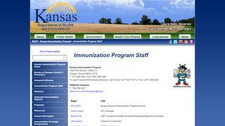 
                            3. Immunization ... - Kansas Department of Health and Environment