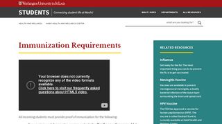 
                            7. Immunizations | Student Health Services | Washington University in St ...