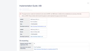 
                            3. Implementation Guide: AIB - ASPSP Documentation - Confluence