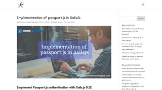 
                            9. Implementation of passport.js in SailsJs - JellyFish Technologies