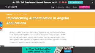 
                            11. Implementing Authentication in Angular Applications - …