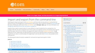 
                            9. Import and export from the command-line - AtoM