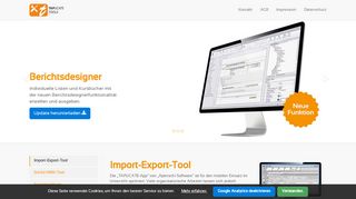 
                            1. Import-Export-Tool - Übersicht - tapucate-tools.de