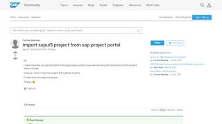 
                            2. import sapui5 project from sap project portal - SAP Archive