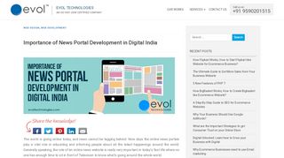 
                            4. Importance of News Portal Development in Digital India - Evol ...