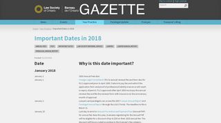 
                            9. Important Dates in 2018 - The Gazette