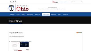 
                            5. Important Information | OARRS - State Medical Board of Ohio - Ohio.gov