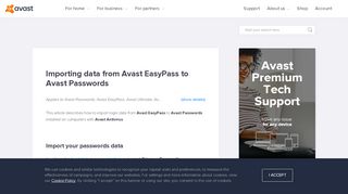 
                            1. Importing data from Avast EasyPass to Avast Passwords ...