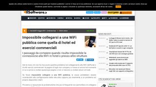 
                            2. Impossibile collegarsi a una WiFi pubblica come quella di ...