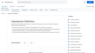 
                            6. Impressions: Definition - Google Ads Help