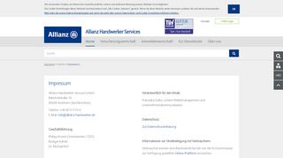 
                            4. Impressum - Allianz Handwerker Services