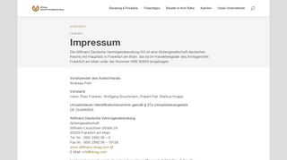 
                            9. Impressum - DVAG Deutsche Vermögensberatung