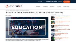 
                            4. Improve Your Firm, Update Your Old Version of Amicus Attorney