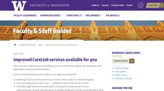 
                            3. Improved CareLink services available for you - University of Washington