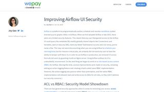 
                            5. Improving Airflow UI Security - WePay Engineering Blog