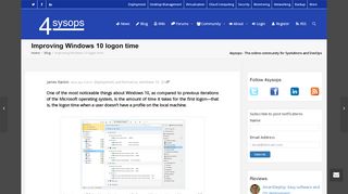 
                            9. Improving Windows 10 logon time – 4sysops