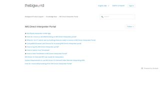 
                            4. IMS Direct Interpreter Portal – thebigword …