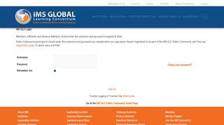 
                            6. IMS GLC Login | IMS Global Learning Consortium