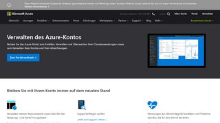 
                            1. In Azure anmelden – Konto und Abrechnung | Microsoft Azure