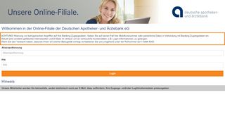 
                            7. in der Online-Filiale der Deutschen Apotheker- und ... - apoBank