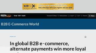 
                            5. In global B2B e‑commerce, alternate payments win more ...