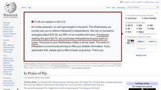 
                            6. In Praise of Pip - Wikipedia