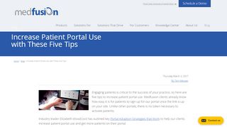 
                            6. Increase Patient Portal Use with These Five Tips - Medfusion